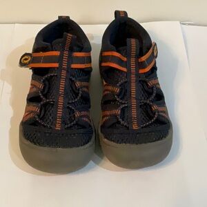 Kids Black and Orange Water Shoes